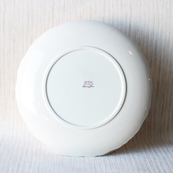 Vintage Old Foley Harmony Rose Gold Edged 10.5in Platter - Picture 5 of 9